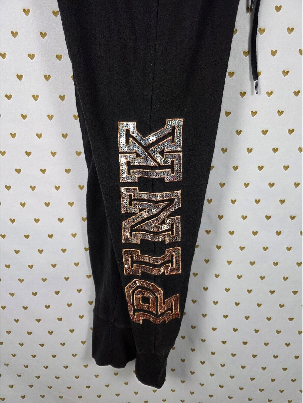 Victorias Secret PINK Medium Bling logo Joggers Sweats Sweatpants